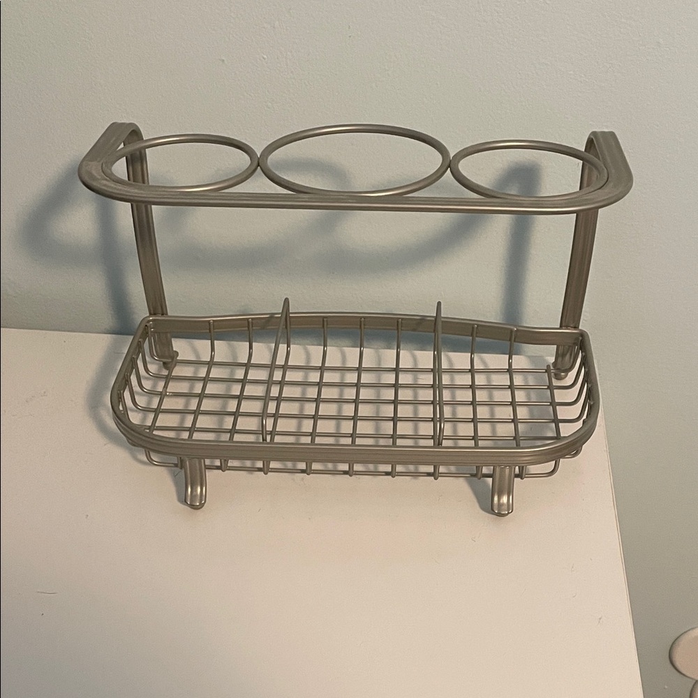 Silver Metal hair tool Organizer